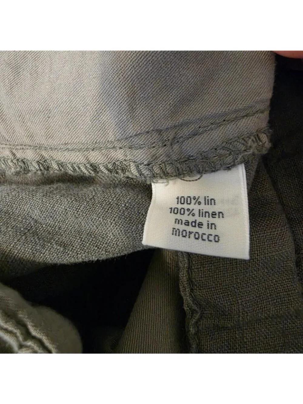 Hartford Tanker Mens 100% Linen Drawstring Pants Size 52 Olive NWT AZ56100